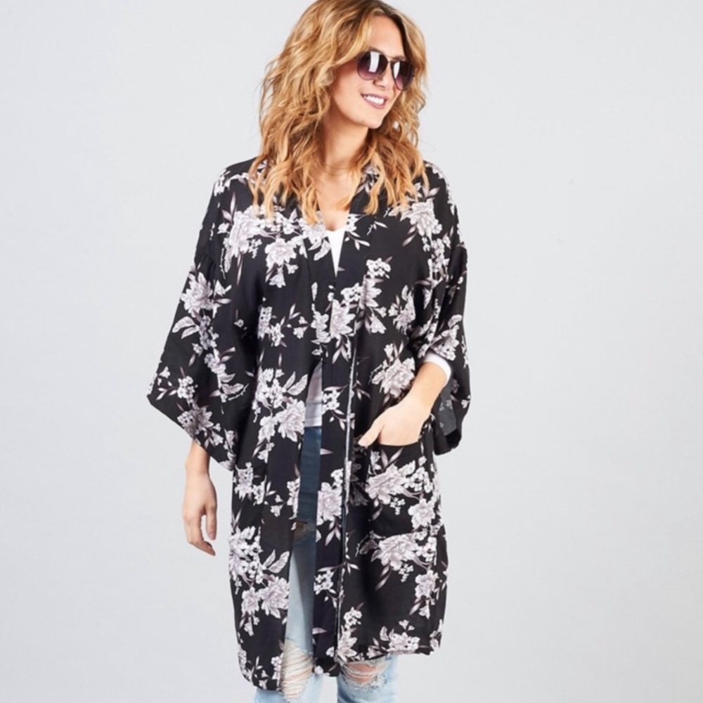 Spiritual Gangster Floral Kimono